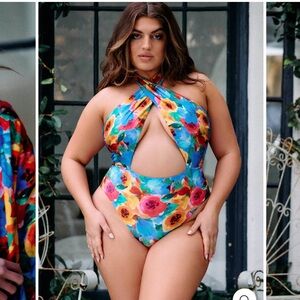 “In Bloom” Floral Multicolor Swimsuit